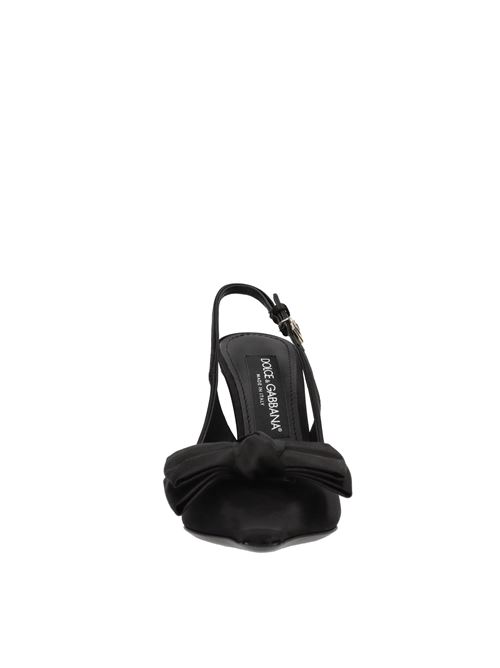 Décolleté slingback Mun in raso DOLCE&GABBANA | CG0844 A3I64 8B956NERO